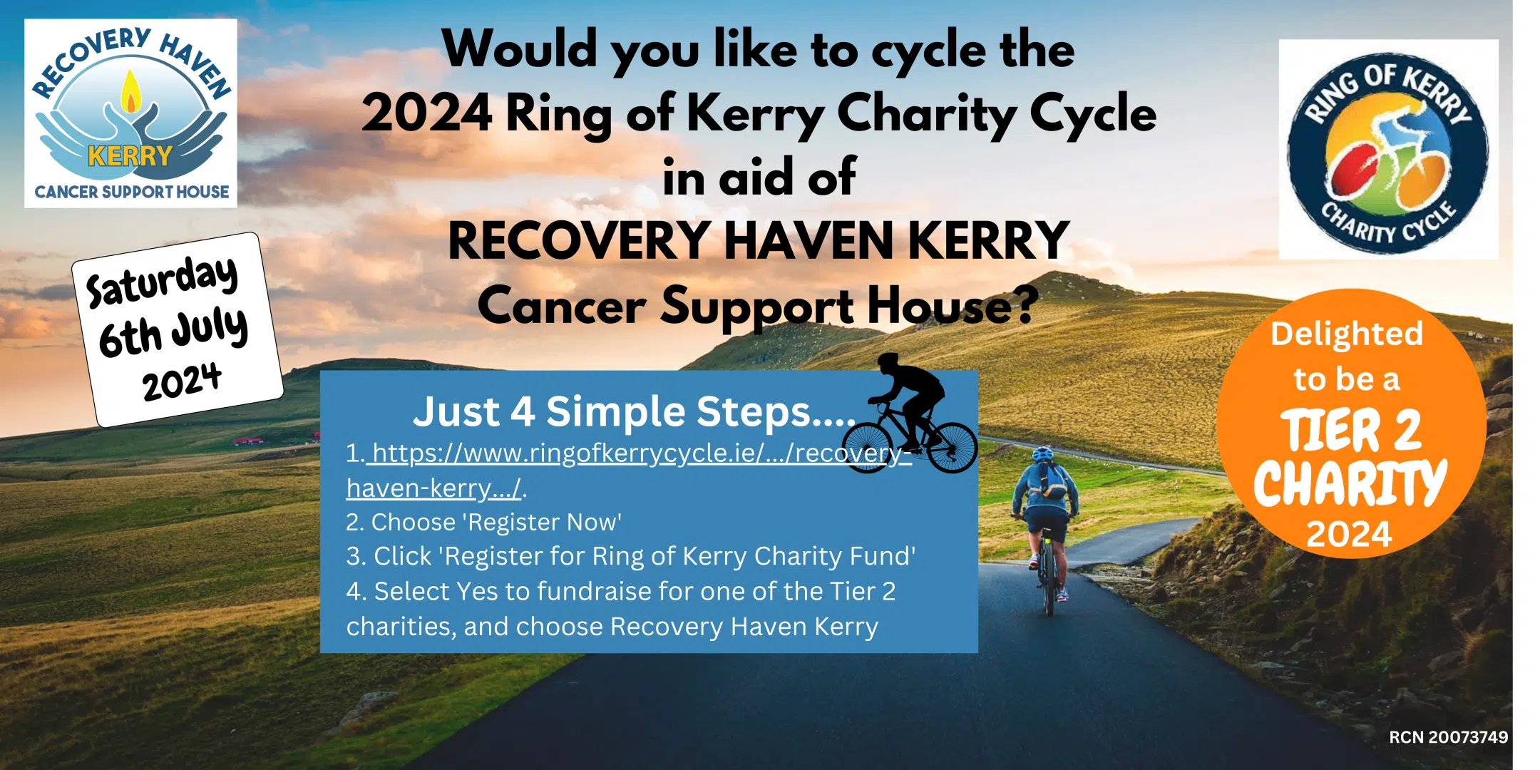 Ring Of Kerry Charity Cycle July 6th 2024